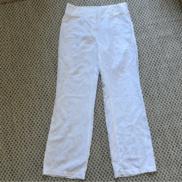 Eileen Fisher Linen Blend Pants Size 10 Women Casual Comfort Lightweight Beach - Picture 2 of 9